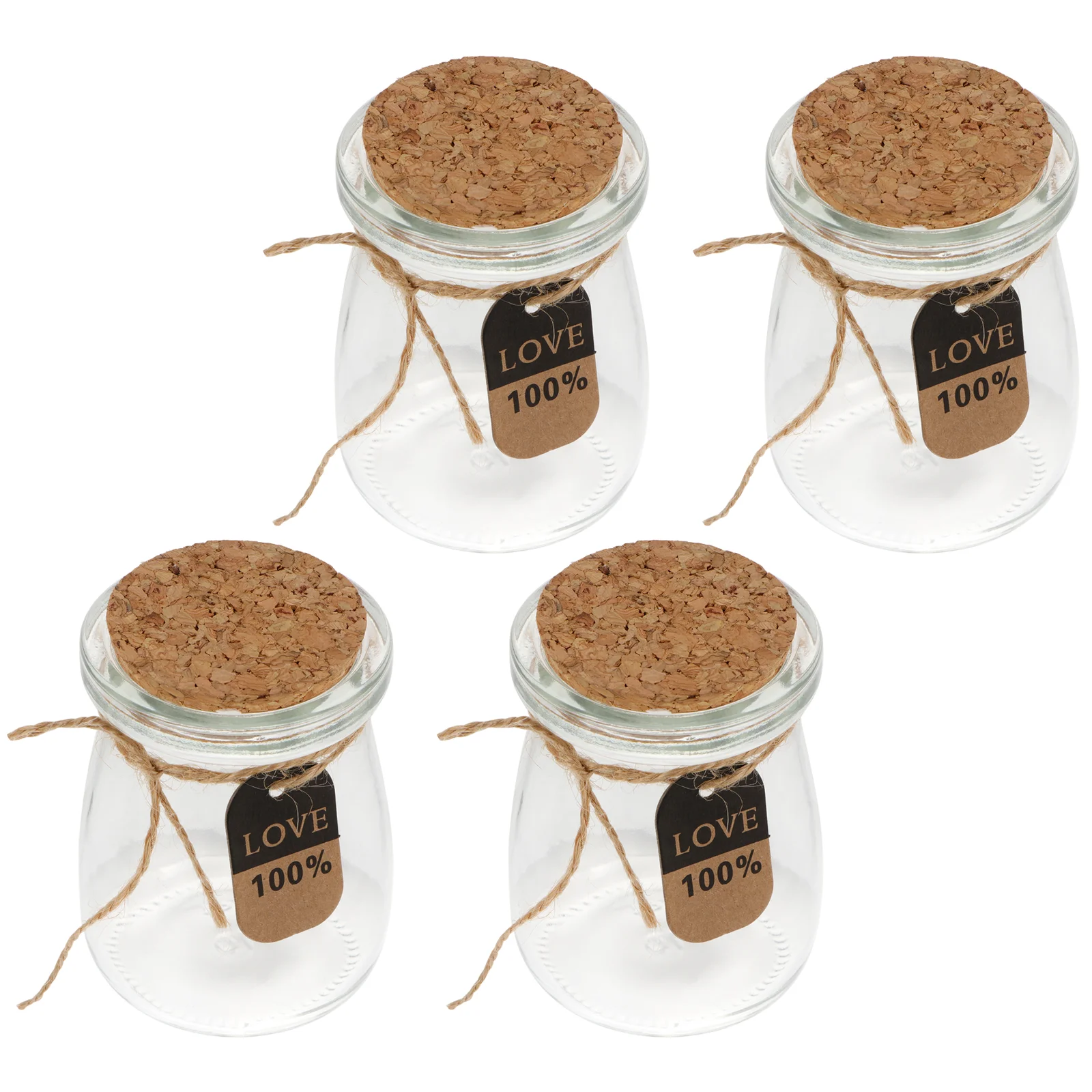 Mini Glass DIY Bottle Storage Shoe Star Heart Milk Shape Jars with Cork Stopper Gift For Wedding Birthday Party Jars