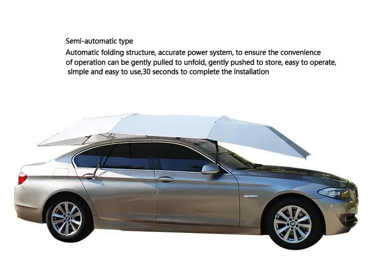 New arrival Summer Outdoor car products sun Protection car awning Automatic Electronic Top Car Umbrella With Remote Control