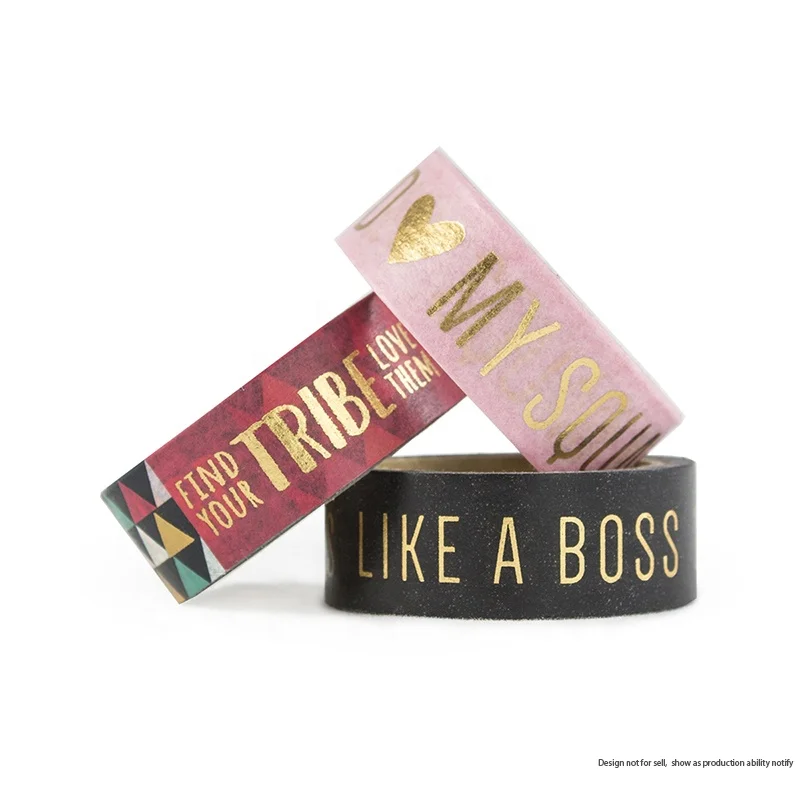 XF Factory Customized Design Waterproof Custom Printed Washi Tape