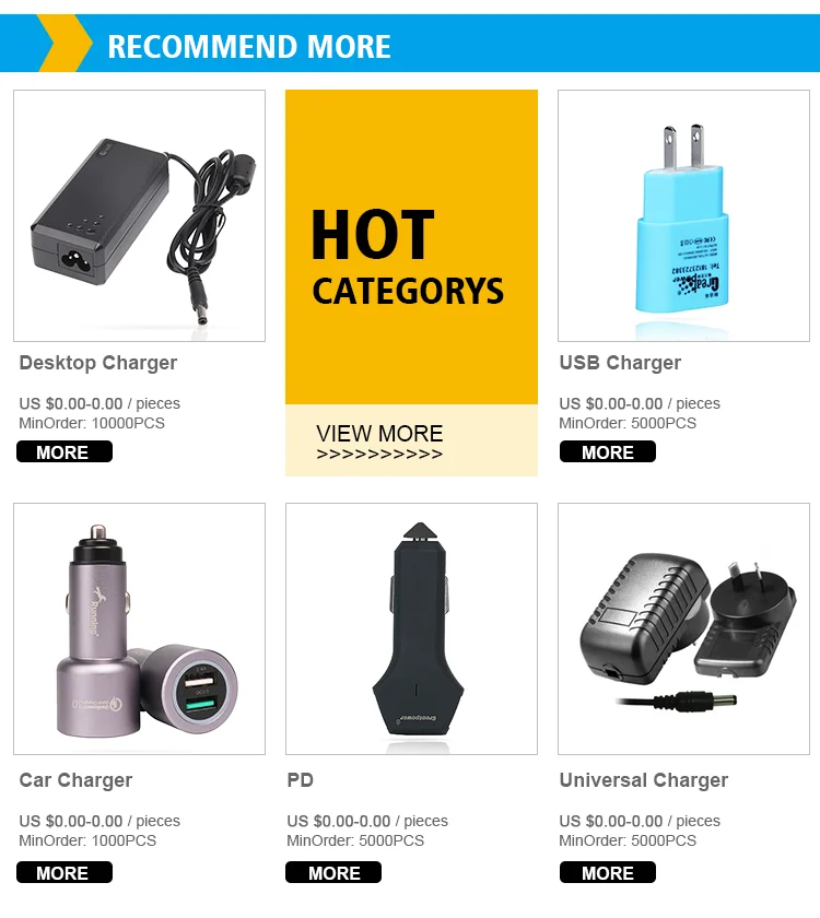 Auto 5V 350Ma Voltage Lcd Adaptive Fast Charging Usb Wall Charger Qc 3.0