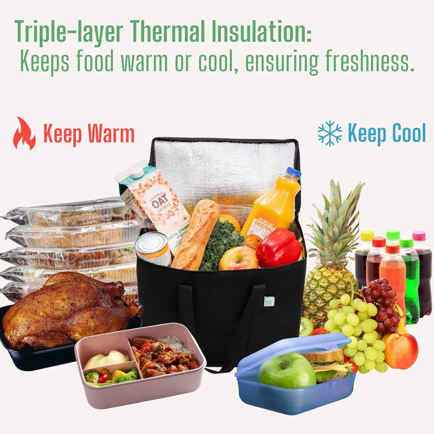 High quality insulated lunch bag soft cooler cooling bag for adult man