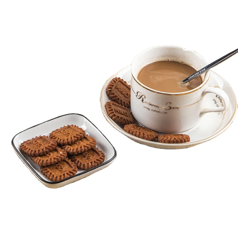 Wholesale custom mini coffee oat cheese taste biscuit cookies for breakfast or afternoon tea