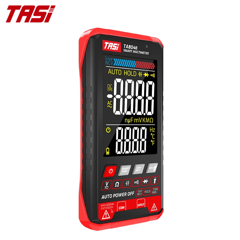  TASI TA804B 5999 Counts Multimeters Digital Color LCD Screen Smart