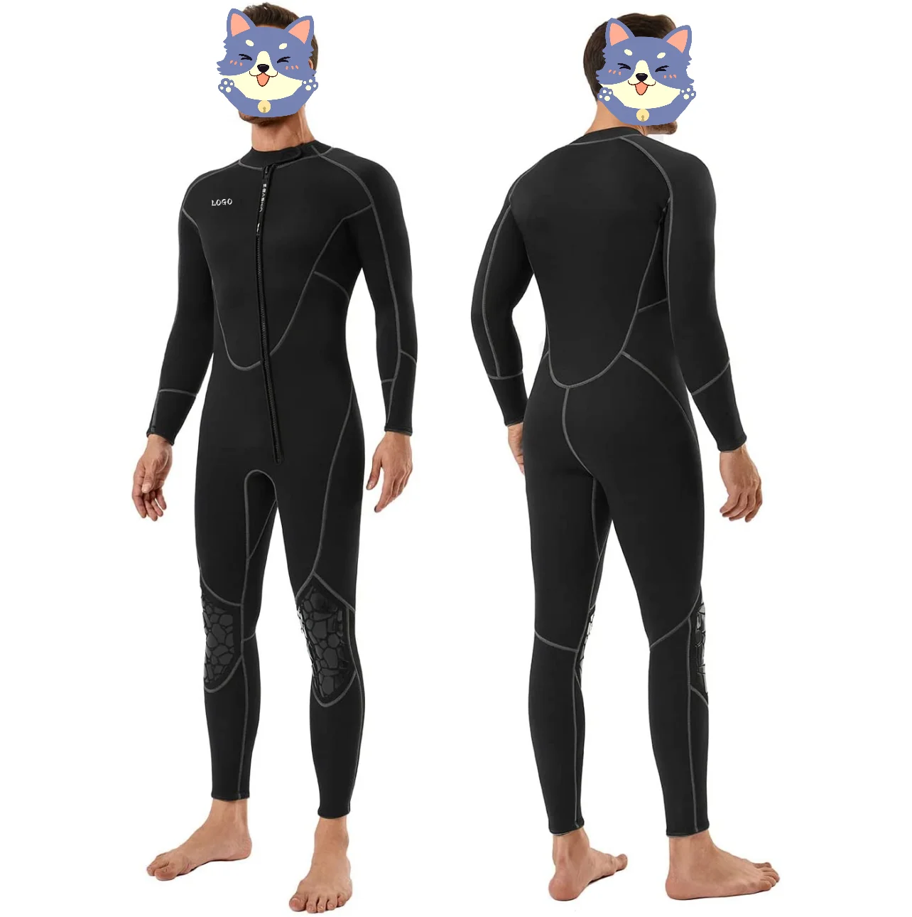 CH5102 Low Price High Quality Waterproof Female Diving Suit Neoprene Fabric Diving Suit 3mm Wet Suit Men Surf Dive Wetsuit