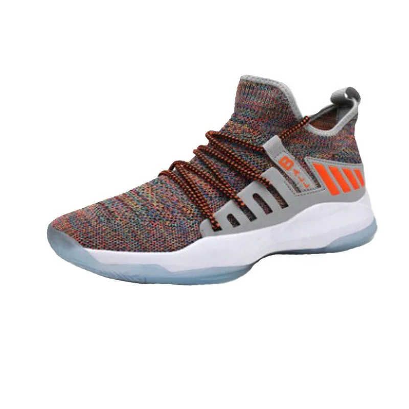
outdoor sport shoes drop shipping basketball sports shoes custom made basketball training ankle boots fashion sneakers men shoes 