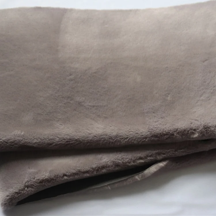 PU Bonded combination Rabbit Faux Fur Fabric Artificial Fake luxury faux fur