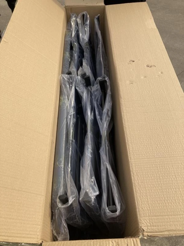 Garden Furniture Patio Garden Set with Umbrella Table and Set of 6 Folding Chairs Glass Outdoor Furniture Modern 8 Piece Black