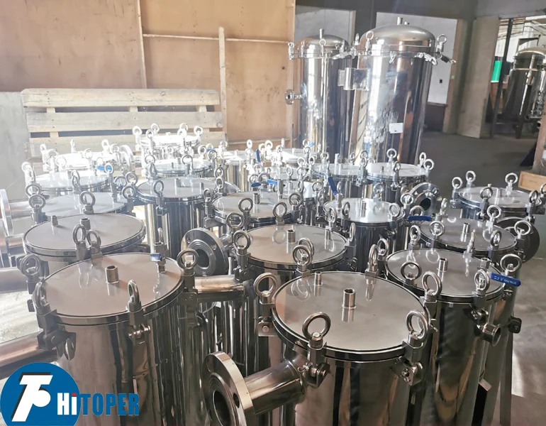 Custom Beverage filtration Stainless steel Multi bag Cartridge filtro wine and beer filtering equipment filter machine for wine