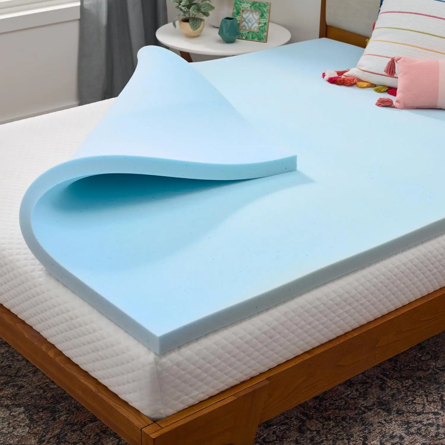 3 Inch Thick Gel Infused Cooling Toppers Pad Memory Foam Mattress Topper Bed With High Density