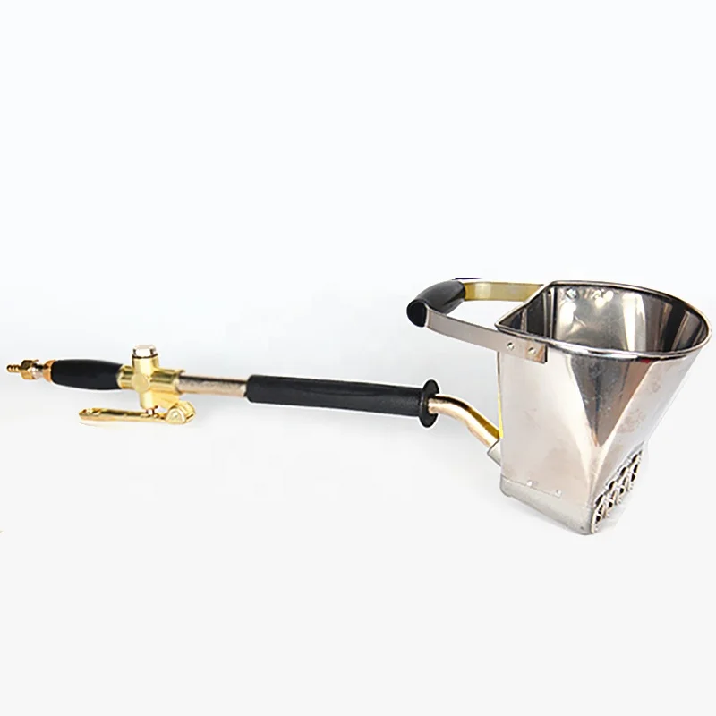 China Cement Spraying Hopper Plastering Sprayer Mortar Gun Cup Wall Power Air Parts Sales Support Bucket