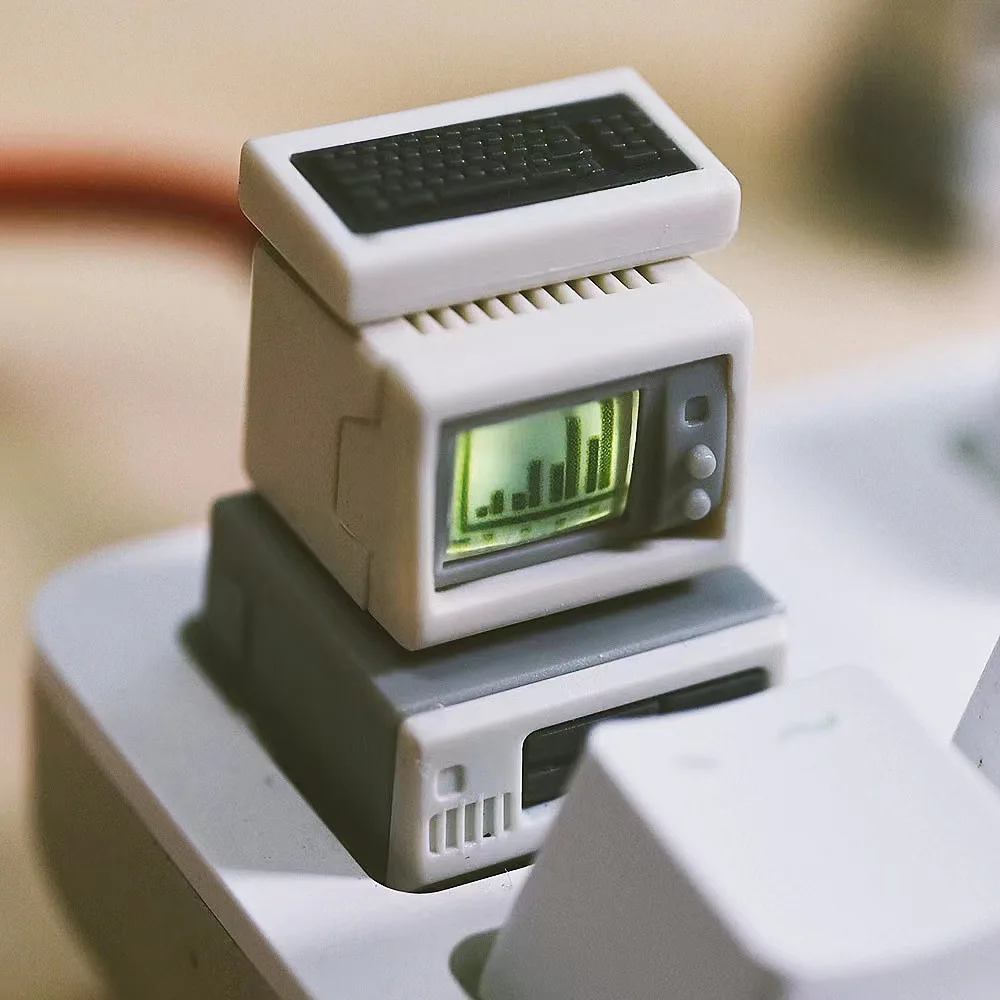 Креативные Ретро колпачки для механической клавиатуры 1980s Macintosh IBM в винтажном стиле с уникальным полупрозрачным дизайном