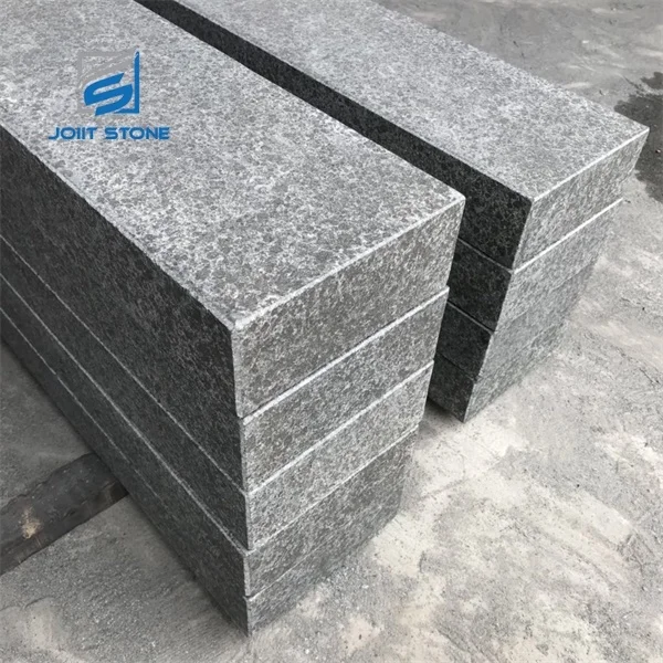 All Sides Flamed Kerb Stone G684 Black Basalt With Bevel Edge