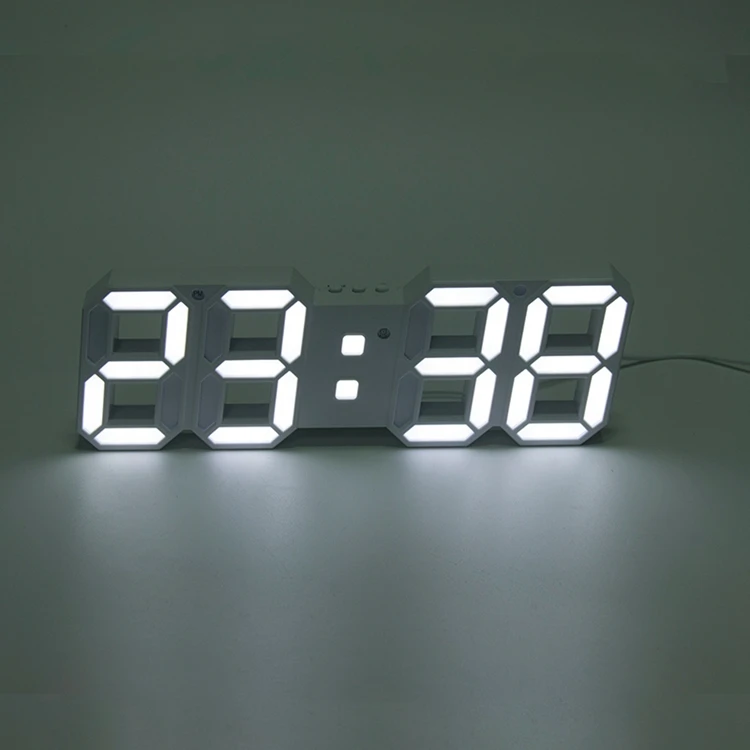 
Customizable Amazon hot sale fashion small digital led wall clock 
