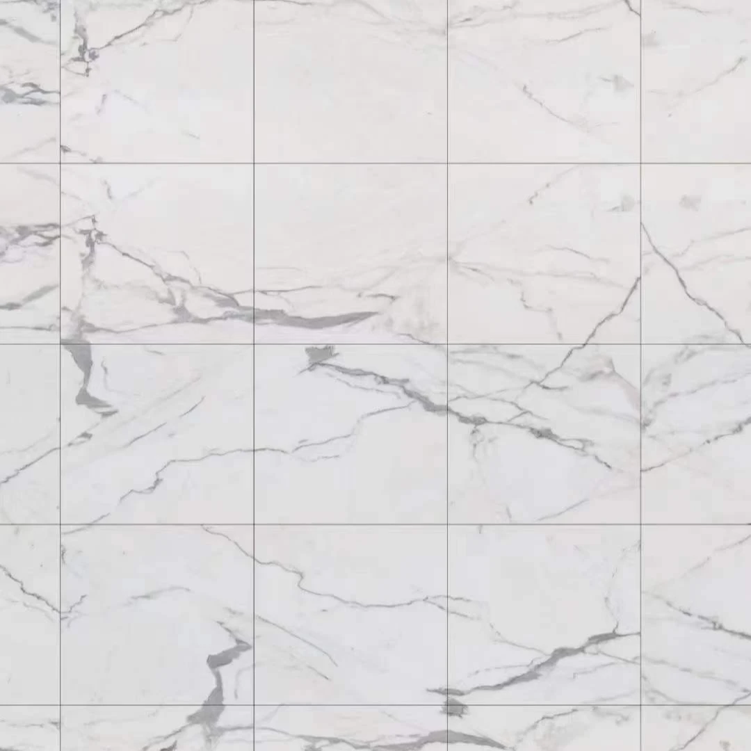 Italy Statuario Venato White marble cut to shape tiles for floors