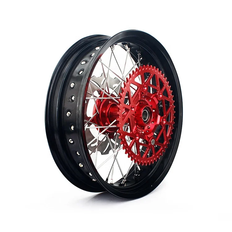 Custom aluminum Motorcycle Single Disc Brake Wheel