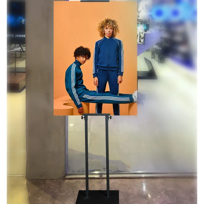 Portable Adjustable Poster Stand Advertising Metal Sign Display Holder Menu Stand For Shopping Malls