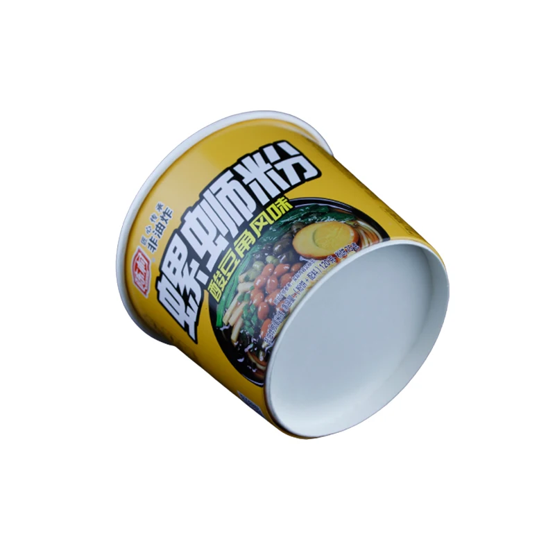 High Quality Disposable Fast Food Packaging Hot and Sour Noodles Container Paper Soup Cup Paper Noodle Cup With Lid