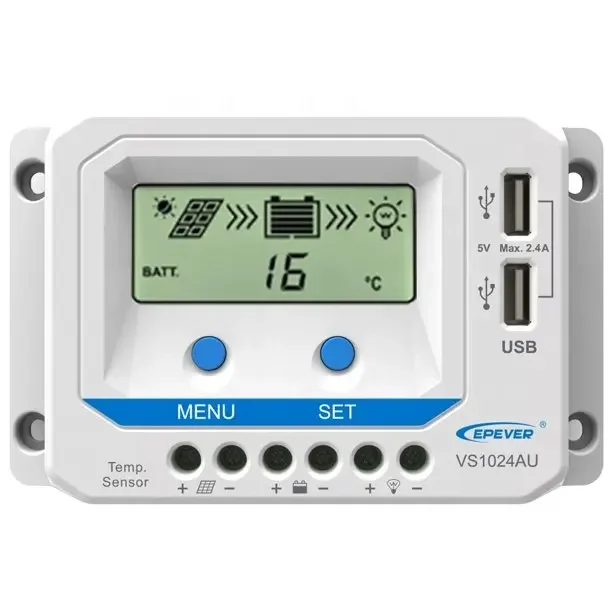 Epever VS1024AU usb контроллер 5 В двойной дизайн 10 А Интеллектуальный pwm солнечного заряда