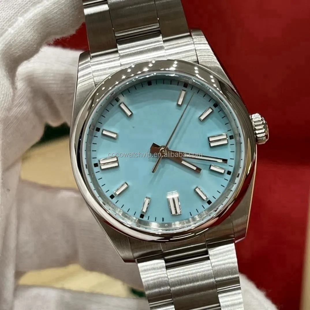 36mm vsf Stainless Steel Case Automatic Mechanical Blue Watch Luxury Watch for Men
