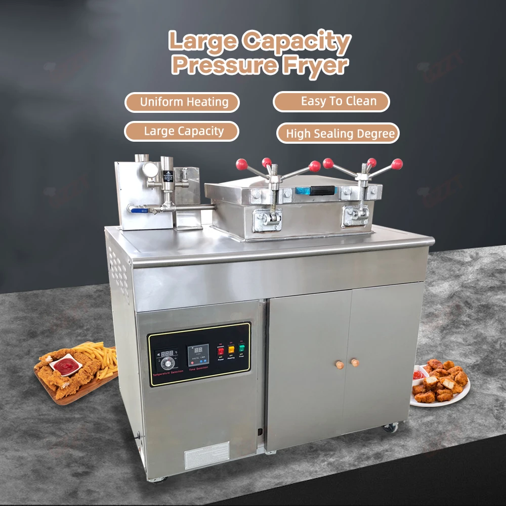 30l Commercial Gas Electric Double Use Deep Fryer Stove Oven Chicken Fried High Pressure Frying Machine