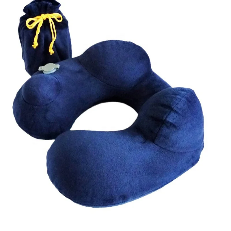 Pressing inflatable U-shaped pillow for neck protection  travel offices sleep neck pillow for men and women