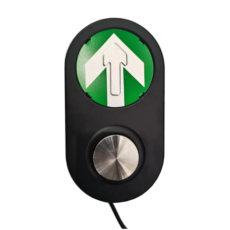 Solar Pedestrian Slow Down 5V LED Road Safety Traffic Signal Light Push Button