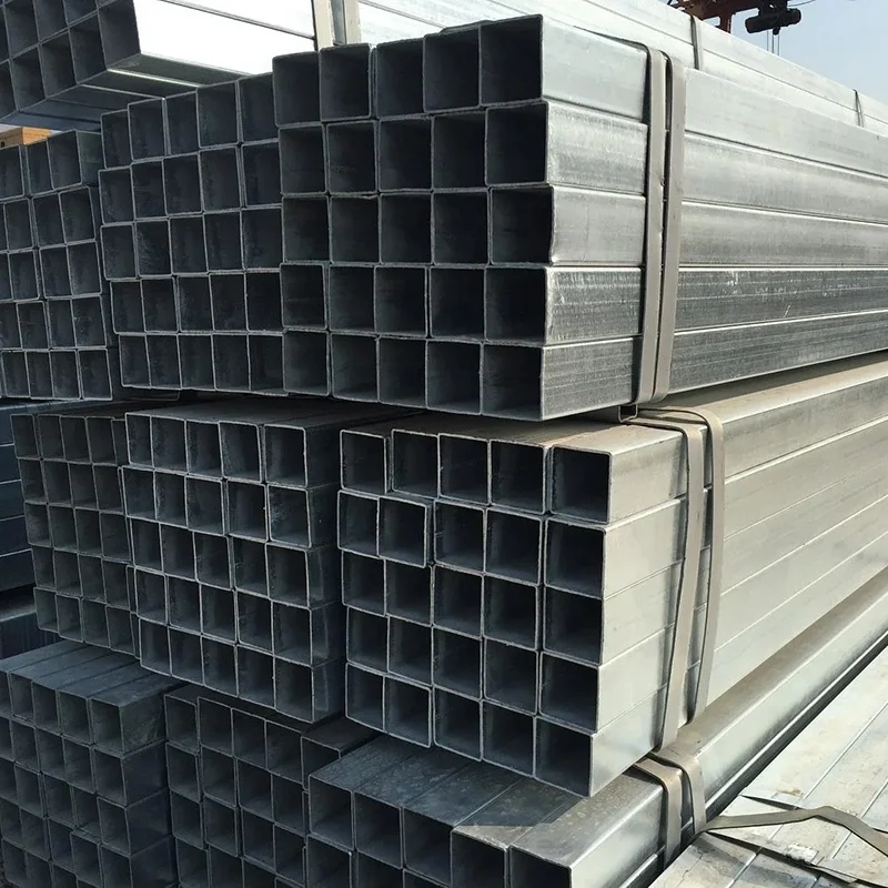 ASTM A106 A36 A53 1.0033 BS 1387 MS ERW hollow steel pipe GI hot dip galvanized steel pipe EMT welded steel square  pipes
