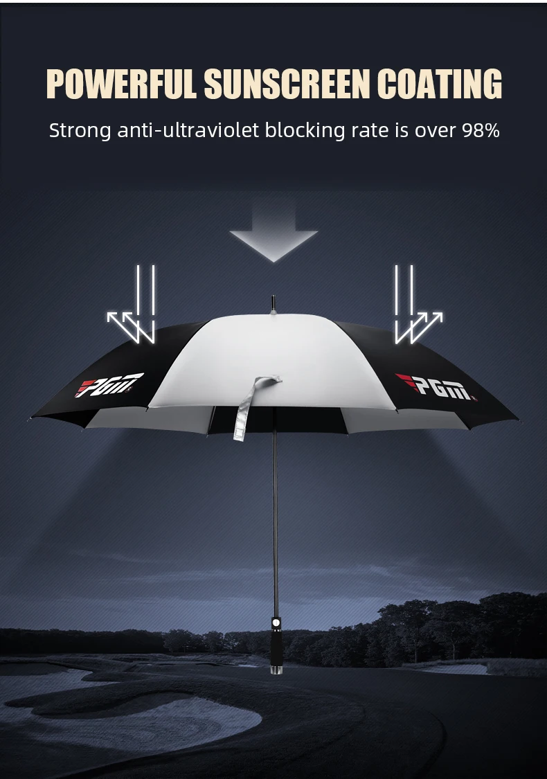 PGM YS007 uv protection golf umbrella Automatic ultra light carbon fiber golf umbrella