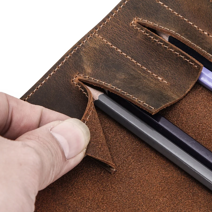 Школьные принадлежности из натуральной кожи винтажная роскошная сумка-карандаш в рулоне пенал сумка для хранения держатель мальчиков и девочек студенческие канцелярские