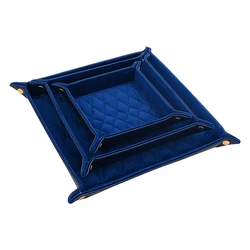 Custom LOGO Velvet Luxury Jewelry Display Tray For Storage Ring Bracelet Earring Necklace Organizer