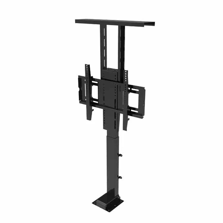 hidden tv lift cabinet Electrically Height-Adjustable TV Bracket  for 32-70 Inches TV with Remote Control