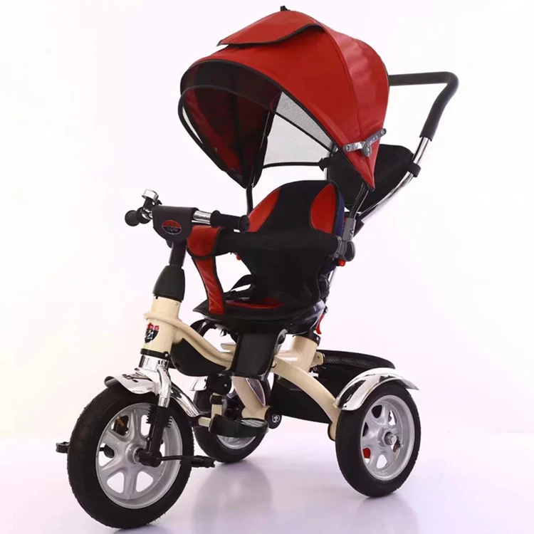 High Quality Foldable Baby Tricycle Kids Trike With Push Bar