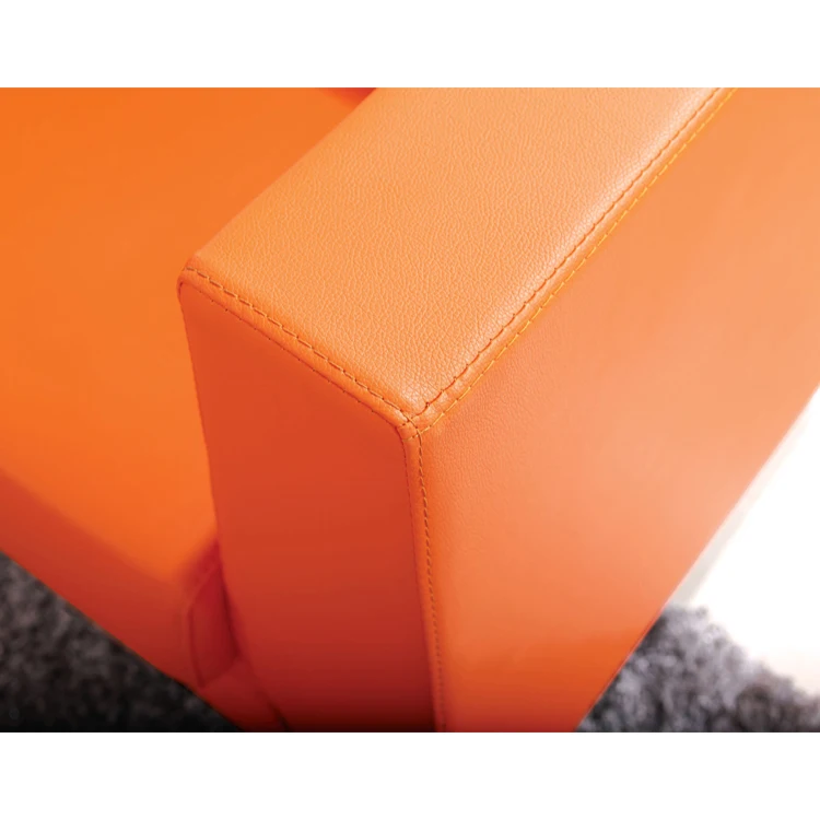 В европейском стиле оранжевого цвета для отдыха мягкие офисные диваны/Салон красоты экономическая офисная мебель марки 2-местный диван-кровать