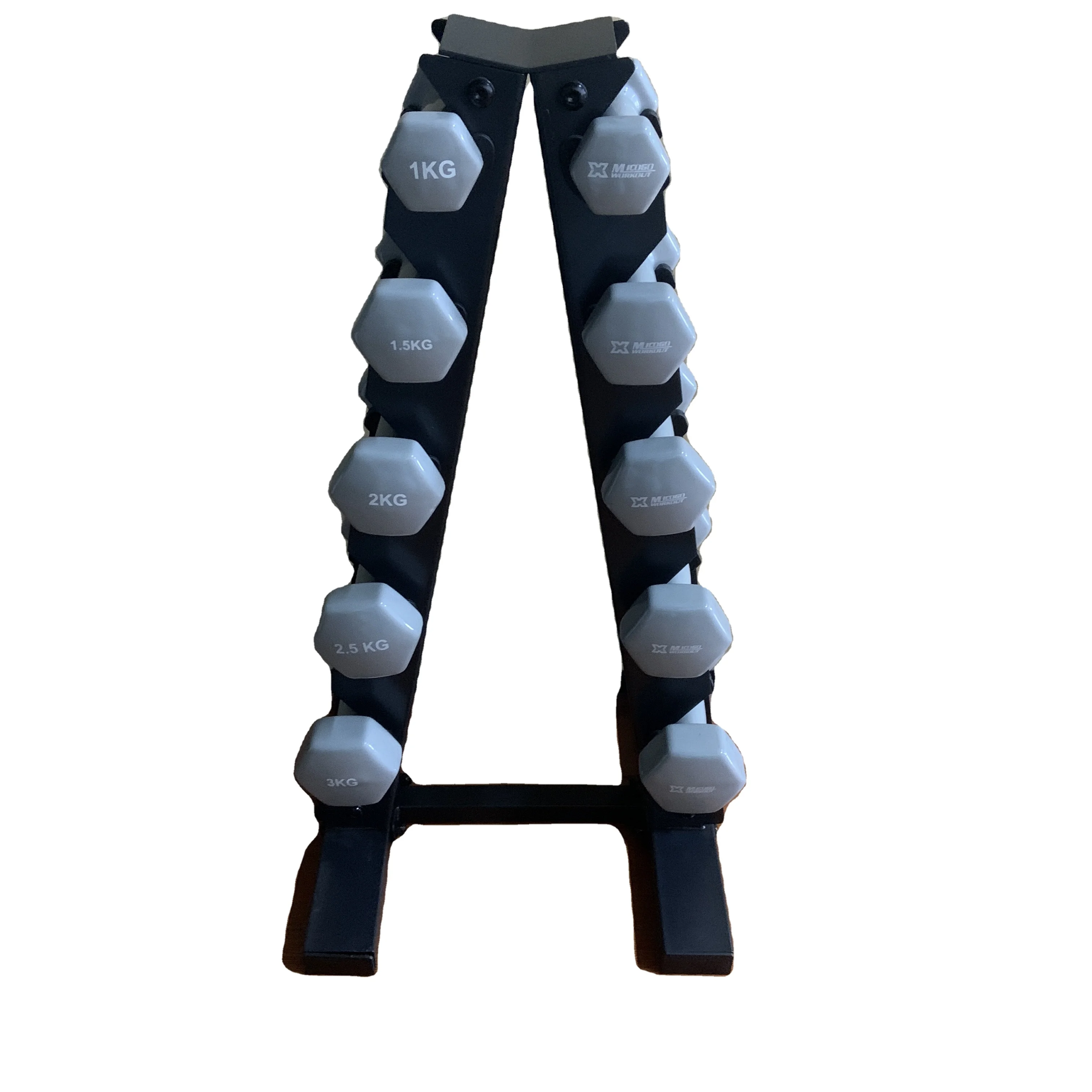 Gym Equipment Free Weights Commercial 5 Pairs Vertical Adjustable Dumbbell Stand Dumbbell Rack