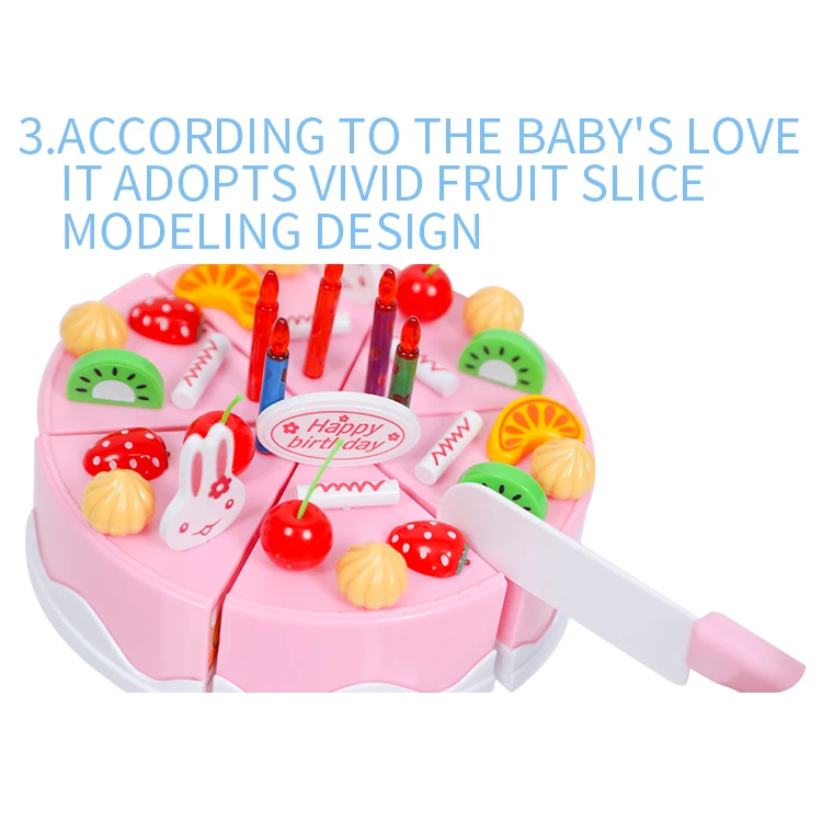 Новинка игрушки для детей 2017 девочек торт на день рождения фрукты детский кухонный набор игрушка комплект ролевых игр