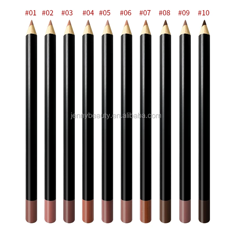 
12 Colors Matte Lippencil Waterproof Long Lasting Sexy Purple lip liner private label Pigments Makeup Never Fade Away 