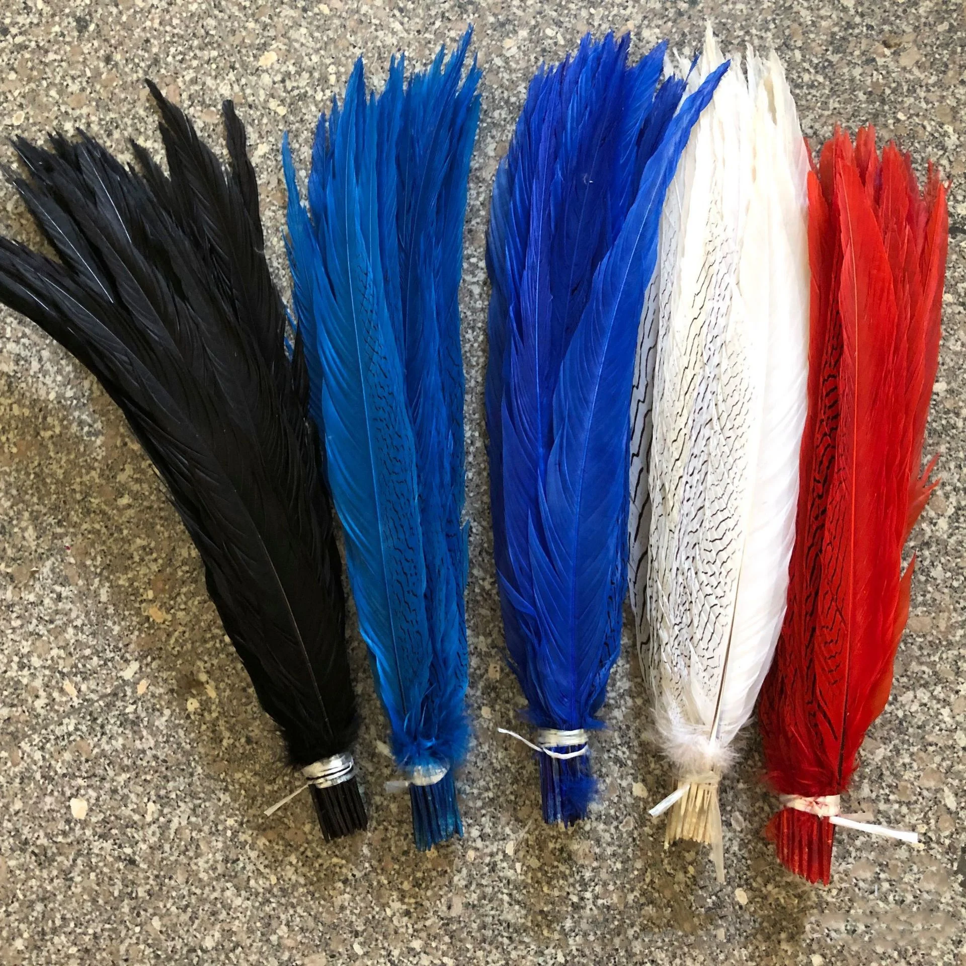 45-50cm DIY Feather Silver Pheasant Tail Feather Pheasant Plumage for Carnival Costumes Decoration