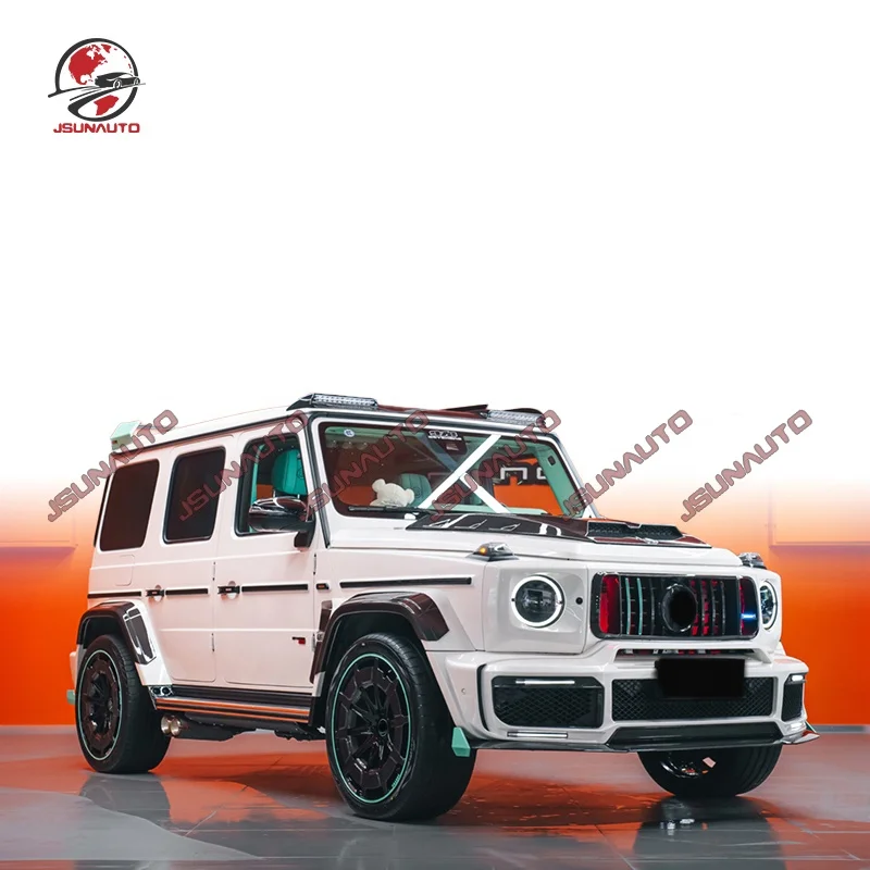 Новый популярный G63 G900 стиль сухой карбоновый передний бампер для губ задний диффузор крыло W464 G класс G500 ракетный обвес