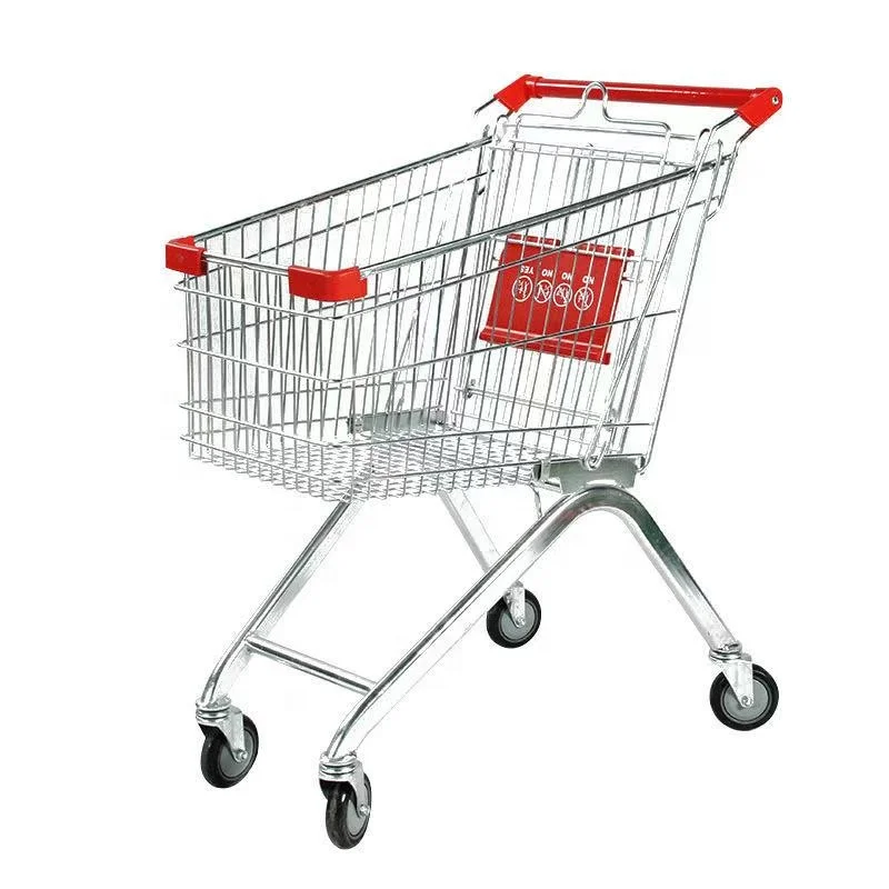 
2021 Hot sale style steel material OEM service high capacity shopping carts for store 