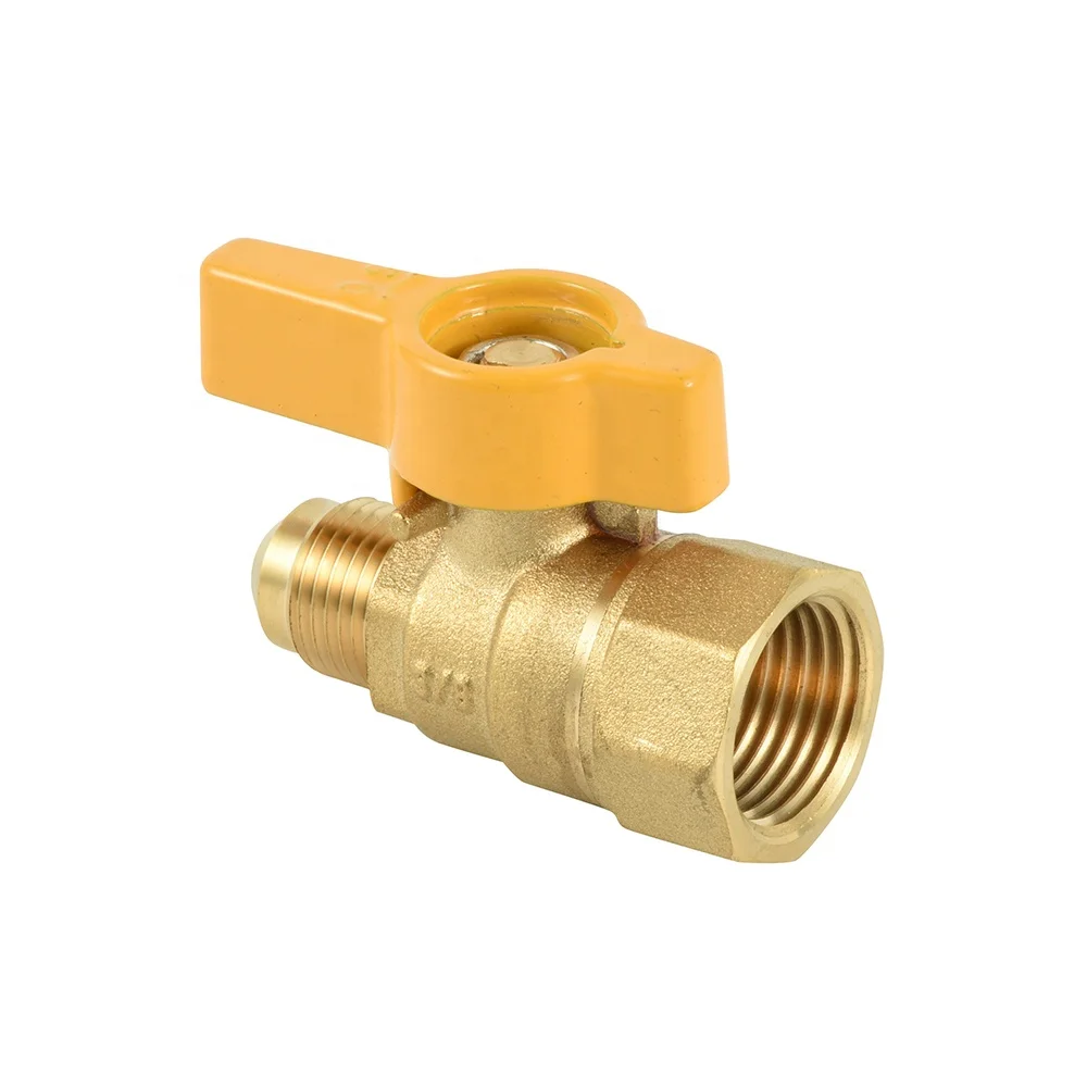 
Lead Free Brass 1/2' Fip X1/2' Flare Gas Ball Valve 