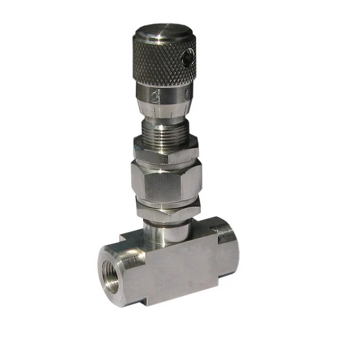 Stainless steel micro-adjustment angle flow fine-tuning  scale tube needle valve
