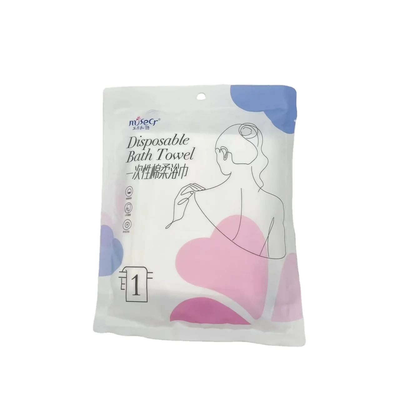 INSOFTB high absorbent disposable bath towel sets with cheap price from China wholesaler