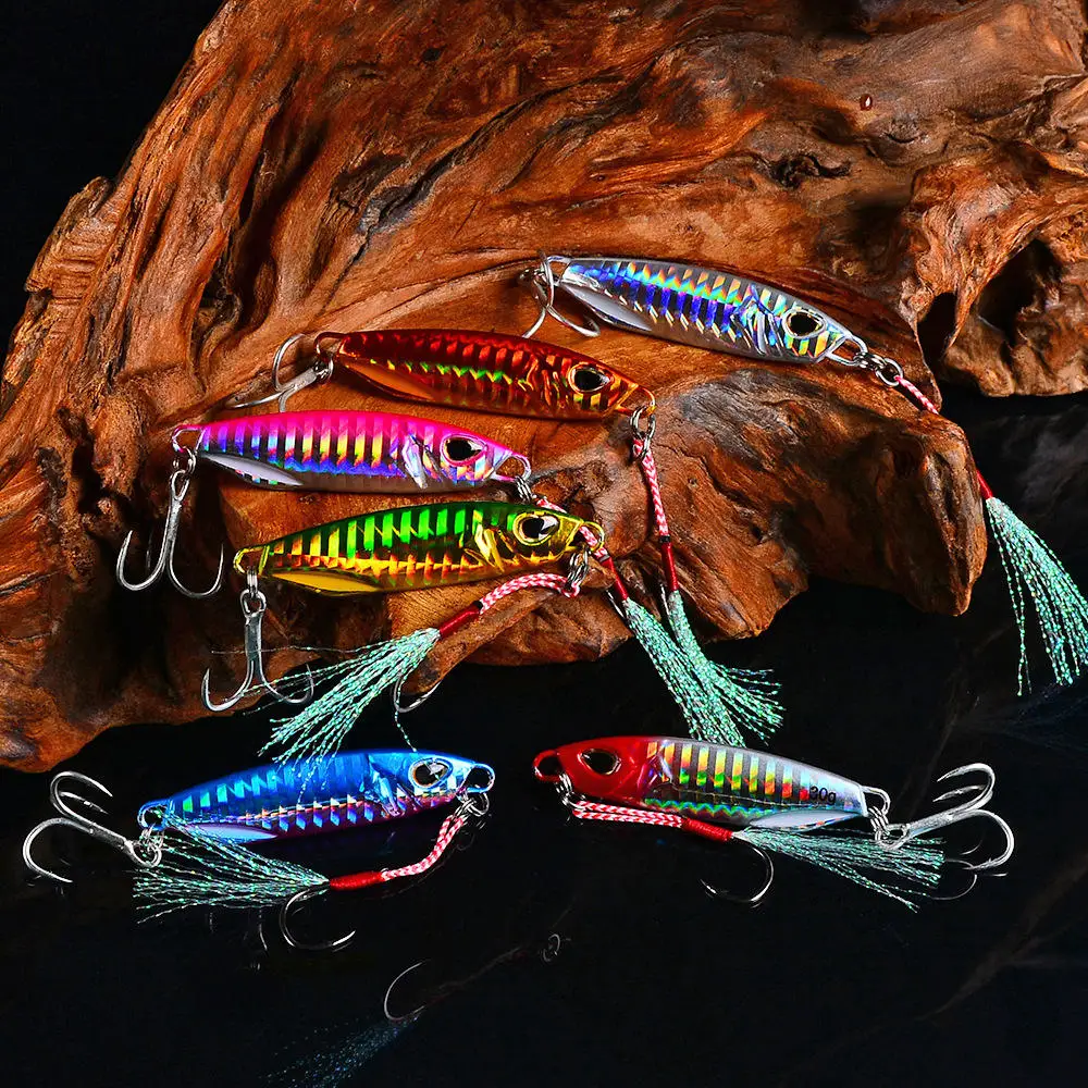 10g~50g Metal Fish Bait Japanese Fishing Jig Jigging Lure Deep Sea Fishing Lures Metal Artificial Baits