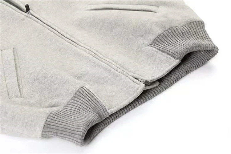 Mens Casual Blend Woolen Bomber Jacket Classical High Quality Coaches Jacket