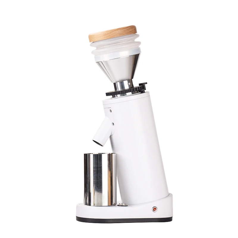 Ecocoffee EMG04S One Click Automatic Coffee Grinder Black & White Cafe Machine for Espresso