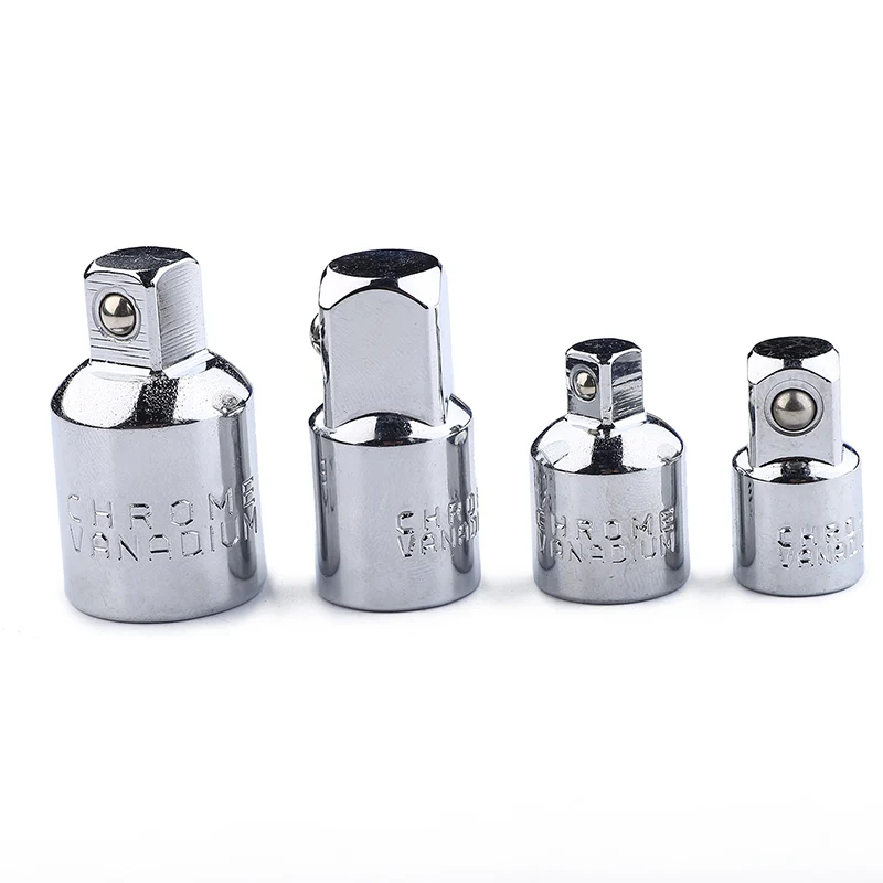 2021 hot sell silver 4pc 1/4 3/8 1/2 inch Ratchet Socket Adapter Reducer Converter Sleeve Socket Wrench