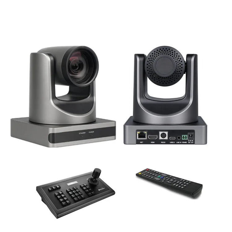 RS232 POE  HDM IP Output 4K 12X Zoom PTZ Camera for Video Conference Live Streaming