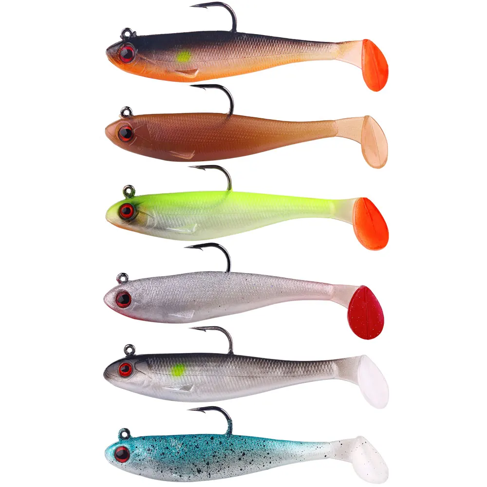 Искусственная Мягкая приманка с джиг головкой 6 г 12