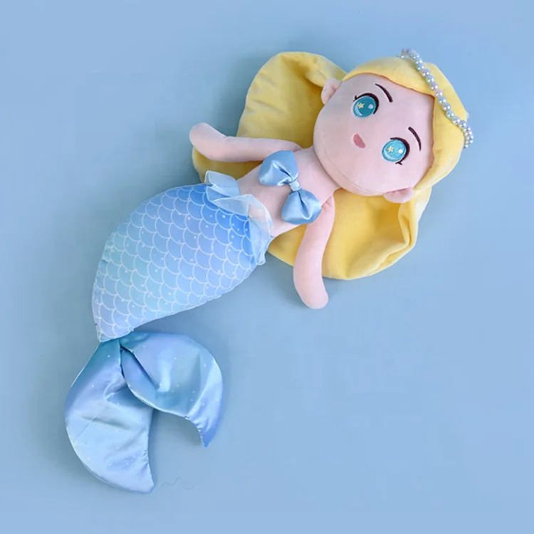 Custom Mermaid Princess Plush dolls multi-color Cute design Cartoon plush Mermaid toy Stuffed Toy For Girls kids Gift