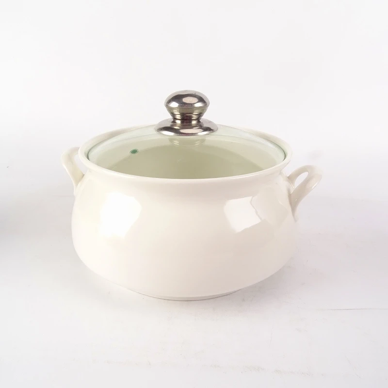 Tureens дешевая керамическая чаша Tureen с крышкой для супа и стоковых Горшков